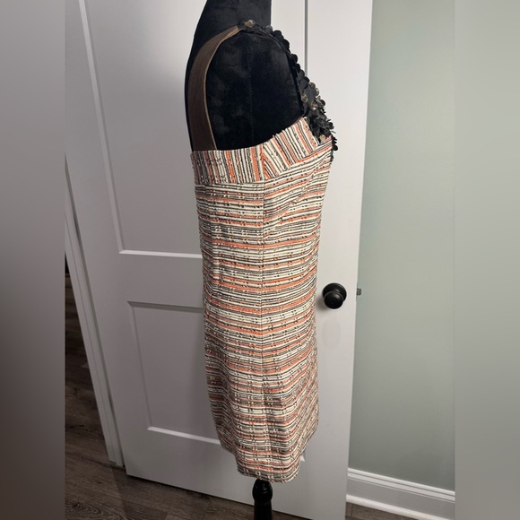 Milly of New York Multicolor Sequin striped sheath mini dress - Picture 4 of 12